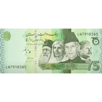 (476) ** PNew (PN56) Pakistan - 75 Rupees Year ND (2022) (Comm.)